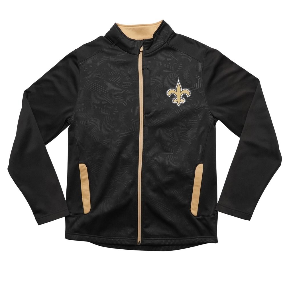 Fanatics‎ New Orleans Saints Jacket Mens Medium Black NFL Full Zip Track